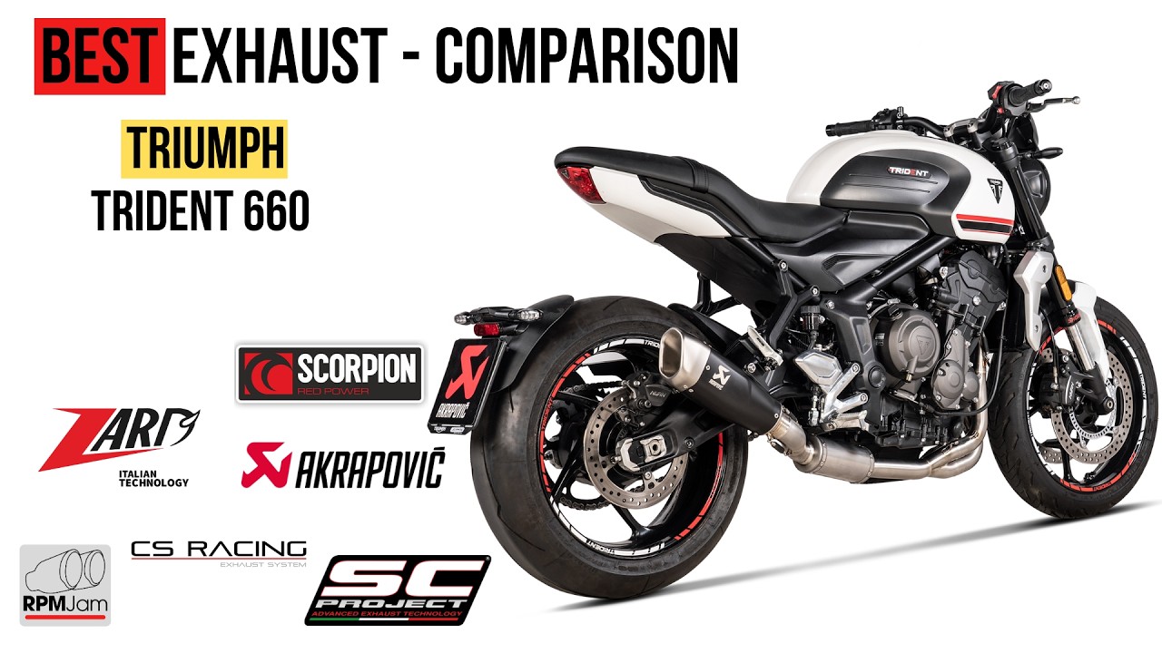 BEST Exhaust Sound - Triumph Trident 660 / Zard, Akrapovic, Leo Vince