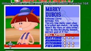 Hitting A Home Run With Every Backyard Baseball Character 16 Marky Dubois
