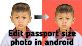 Change background of photo for school passport size in android