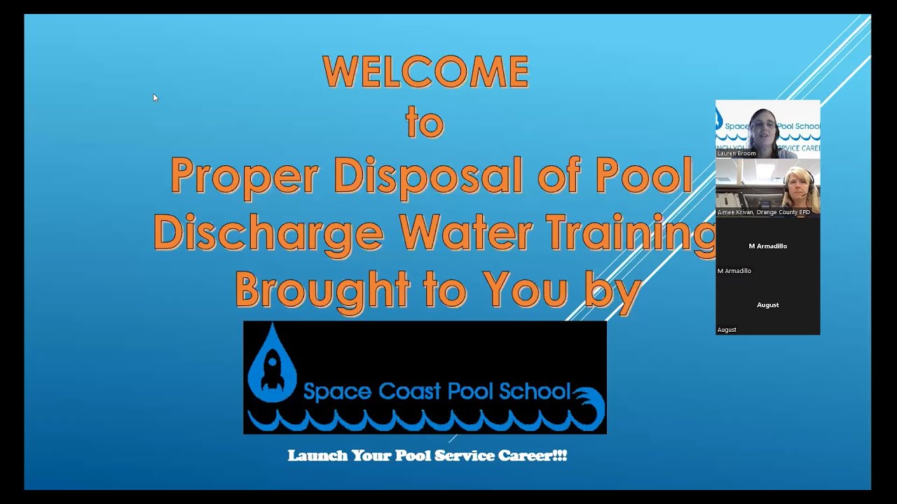 Proper Disposal of Pool Water Discharge YouTube