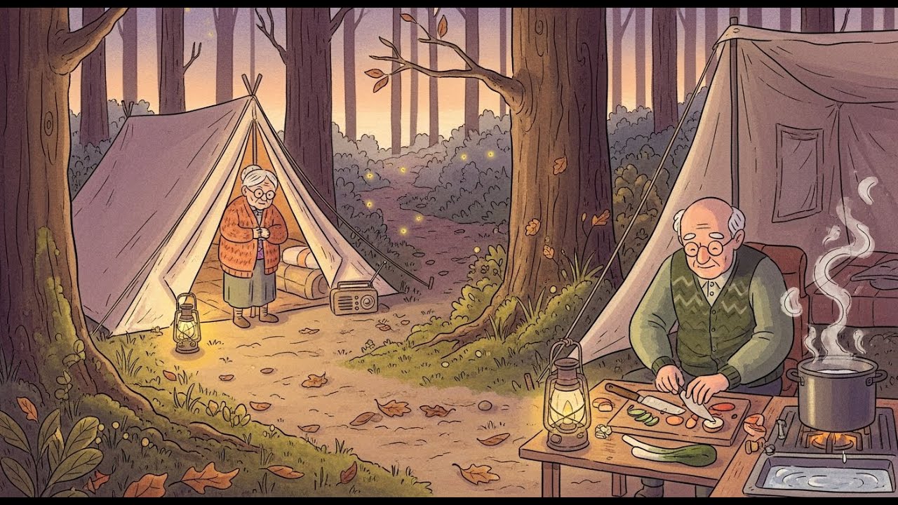 Autumn Forest Camping | Cooking Over Fire & Warm Moments🏡🍂