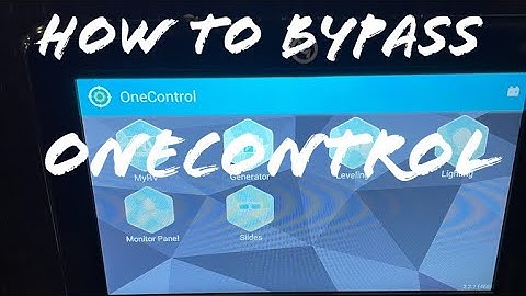 How to bypass OneControl