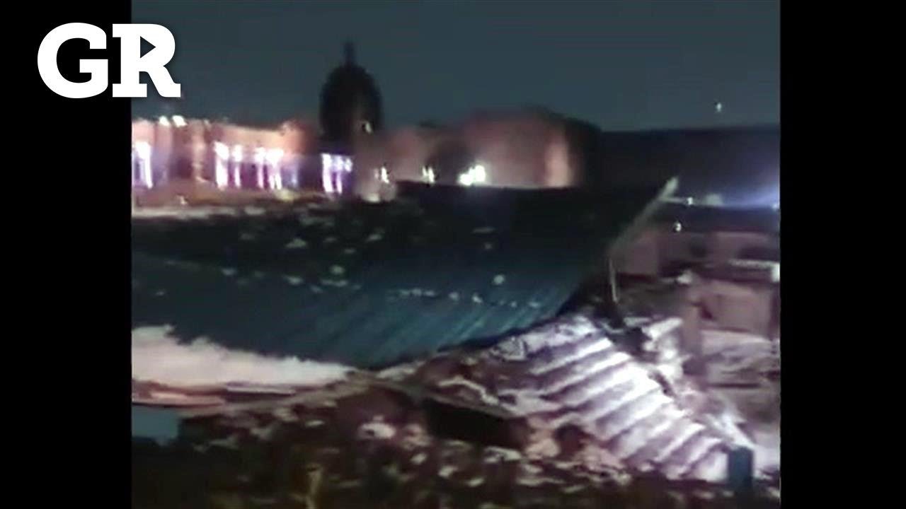 Colapsa techumbre sobre Templo Mayor
