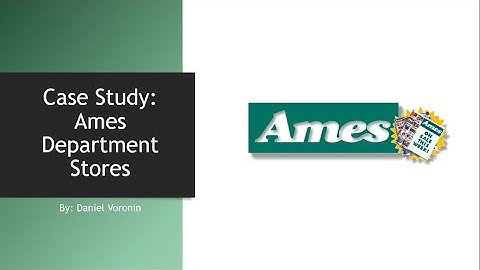 Case Study Ames Department Store
