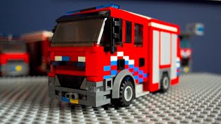 LEGO Fire Engine Tutorial - European Fire Engine (Partlist)