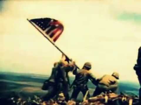 USA Anthem - WW2 - Raising the American Flag on Iwo Jima