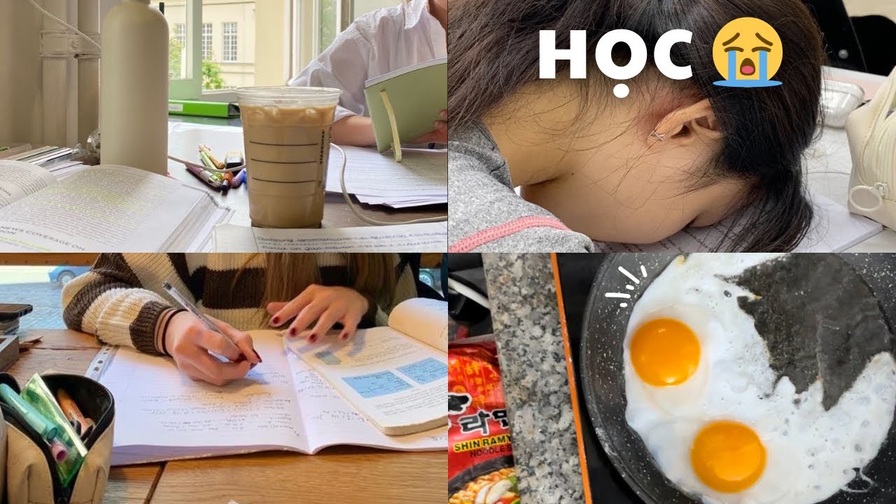 STUDY VLOG | MÌNH ÔN THI GIỮA KỲ TẠI DAV | Mì cay ngày đông 🍜 | Mình Là Vie