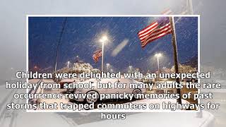 In pictures: winter storm dumps rare snow on us southern states