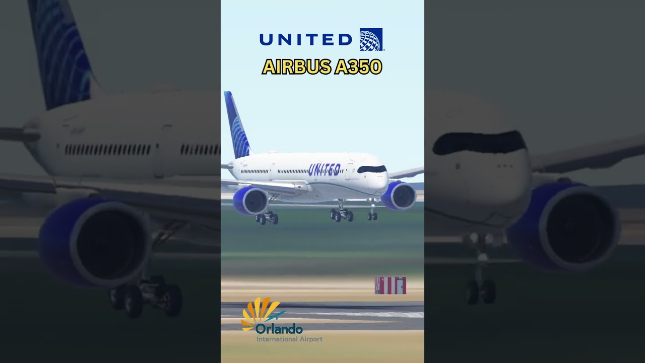 United Airbus A350 Landing – Orlando International Airport in Infinite Flight