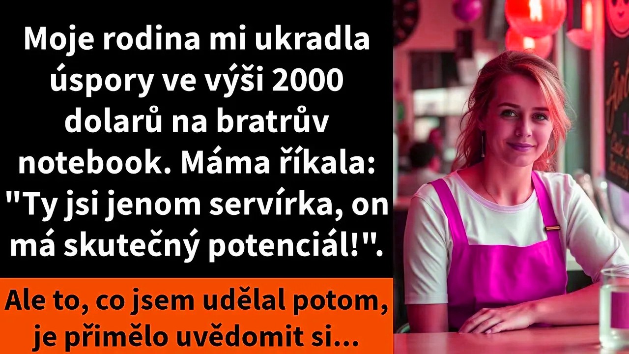 Můj bratr si právě rozbalil notebook za dva tisíce dolarů, který jsem si koupila z vlastních úspor. Máma mi řekla, že jsem si ho zasloužila za dobré známky, ale když jsem se zeptala, kde jsou moje...