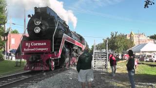 RJ Corman Steam Locomotive - Arrival at Midway Fall Festival