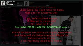 Michael Bublé – All I Want for Christmas Is You • song with karaoke/synchronized lyrics