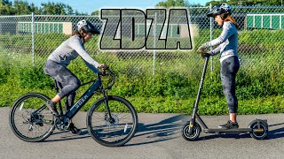 Ebike Vs. Escooter Test with ZDZA - Which One is Better?