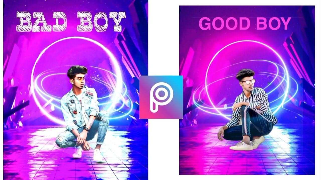 Dual photos editing in picsart . Boom editZs.. boom YouTube