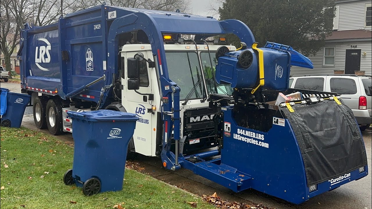 Brand New Curotto Can Garbage Truck w/ Auto Cover LRS’ Wet First Days in Waukegan