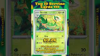 Top 10 Most Expensive Servine Pokémon Cards of All Time 💎 #pokemon #pokemoncards #pokémon #top10