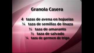 Granola Casera &amp; Homemade Granola, Lissy Benavides, parte 1