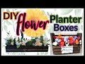 DIY Flower Planter Boxes 2 Ways! #FriendFriday