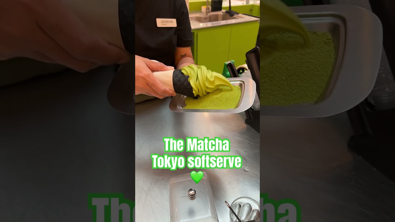 I love the matcha tokyo softserve cone 