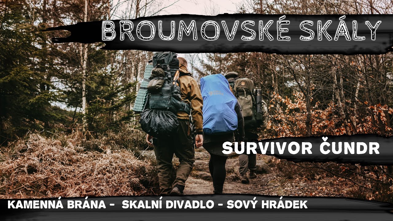 Broumovské skály  - Velikonoční čundr  (zimní survivor ) -  😎🧊🪓 přežívání v kamenné džungli