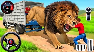 Transporting Lion in Truck Driving Game 3D - Animal Transport Cargo Truck 2024 - Android Gameplay screenshot 3