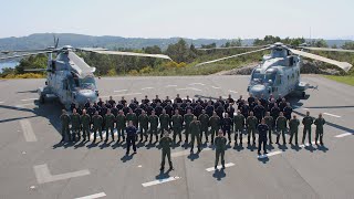 Merlin helicopters on anti-submarine exercise Green Eel in Norway