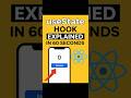 useState Hook Explained in 60 Seconds | React Native Beginner Guide