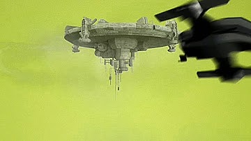 FxGuru UFO shuttle green screen