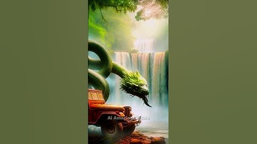 Relaxing Nature Trip | A Giant Python and The Abandoned Car #shorts #scary #creepy #shortvideo #ai