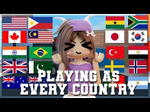 Playing MM2 as EVERY country 🌍😱