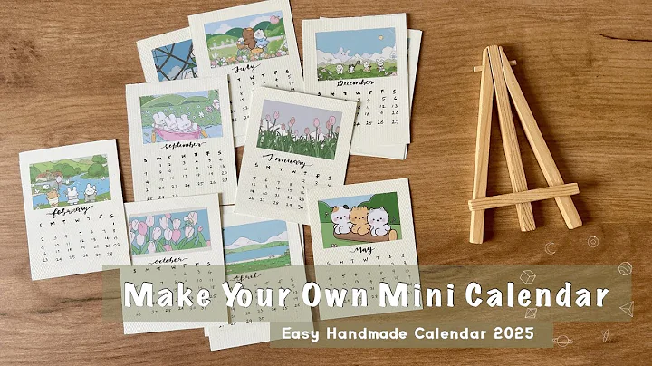 DIY Mini 2025 Calendar | Simple, Cute, and Aesthetic Desk Decor | Handmade Gift Idea
