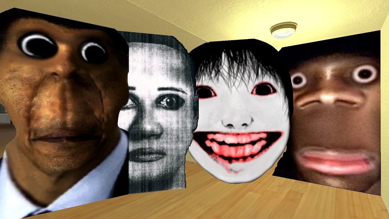 Selene Obunga Yoshie And Auughh | Escape The  Liminal Hotel Gmod Gameplay Video