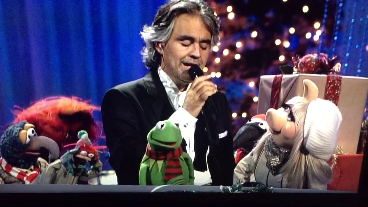 Andrea Bocelli jingle bells with muppets YouTube