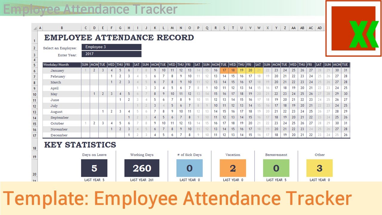 employee tracking template