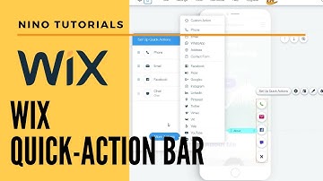 Set up your Wix Quick Action Tool Bar in Minutes | Wix Mobile Editor