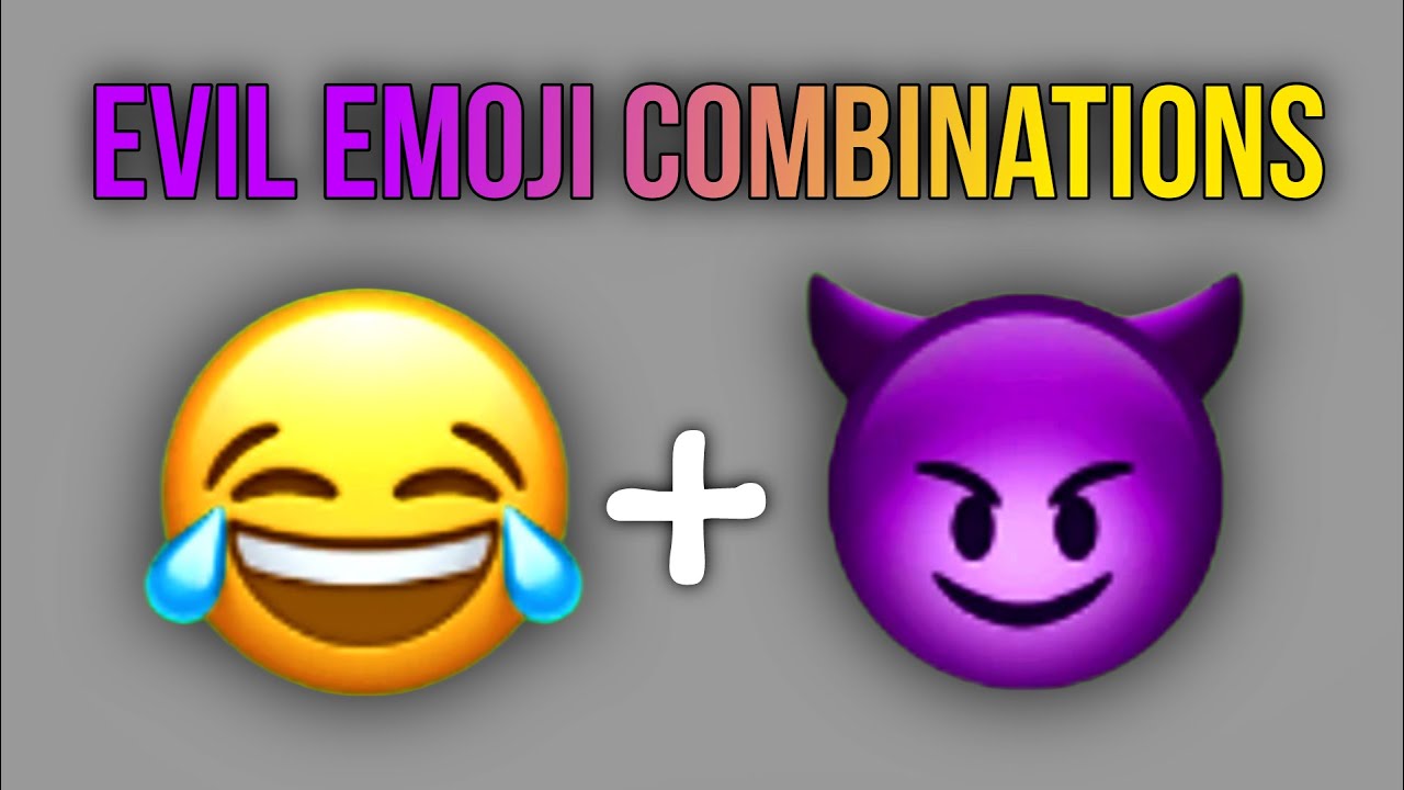 Emoji mixed Evil Laughing Emoji Drawing YouTube