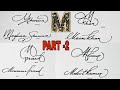 Beautiful Signature (PART- 2) | Signature of alphabet M || Anup calligraphy||