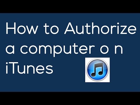 How to authorize a computer on iTunes