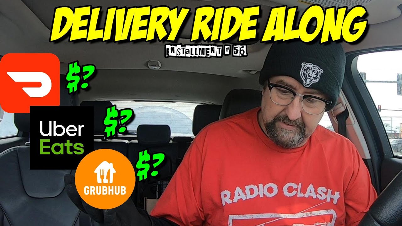 Food Delivery Ride Along w/ #DOORDASH & #UBEREATS 