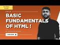 (Day 1) Basic HTML Fundamentals in Hindi | 30 Days of Web Development