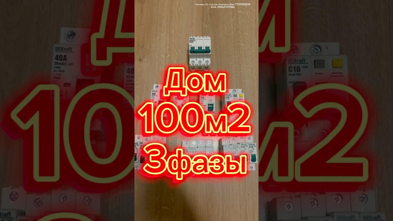 автоматика для частного дома, трехфазная проводка