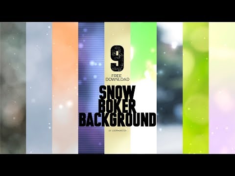 9 Snow Bokeh background Free video download 1080P