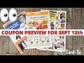 🤑EARLY COUPON INSERT PREVIEW FOR SUNDAY SEPT 12TH🤑WHAT COUPONS DID I GET IN MY AREA😉SEPT. UNILEVER