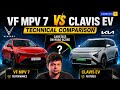 VF MPV 7 vs Carens Clavis EV | Technical Comparison