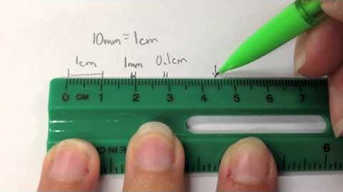 using a metric ruler