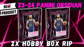 🚨NEW WEMBY PRODUCT!😮 2023-24 Panini Obsidian NBA Basketball Hobby Box RIP X2