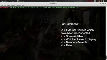 USB Forensics with USBRip | Kali