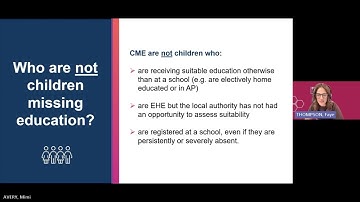 Children Missing Education Guidance Webinar for Schools - October 2025