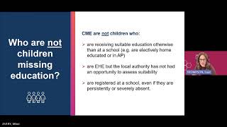 Children Missing Education Guidance Webinar for Schools - October 2025