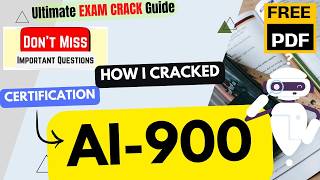 🚀 CRACKED AI-900 Exam in Just 6 Hours! | Microsoft Azure AI Fundamentals | Exam Tips | Free PDF